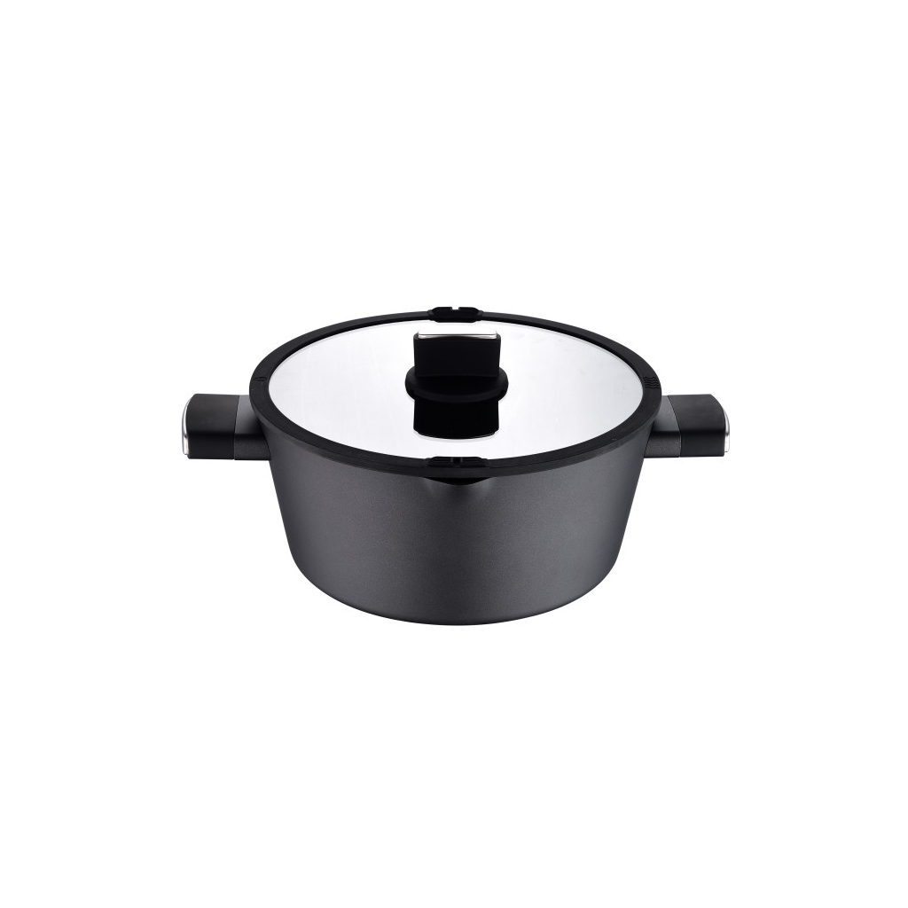 Каструля Bergner Ion, з кришкою 6 л (BG-35802-BK) - зображення 2