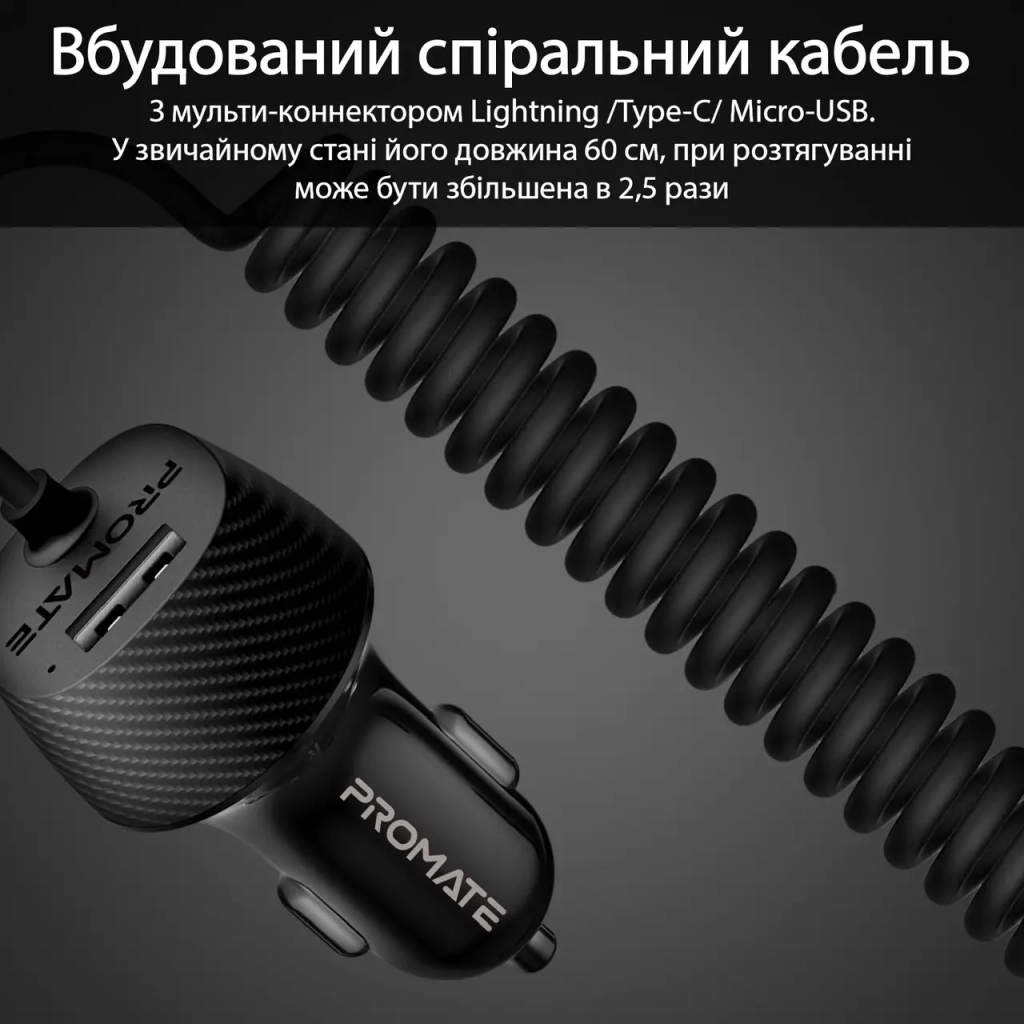 Зарядний пристрій Promate voltrip-uni.black - зображення 6
