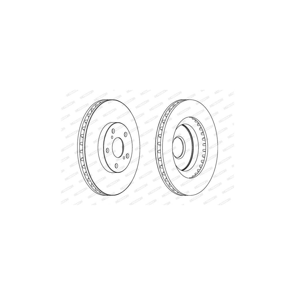 Гальмівний диск FERODO DDF1646 - зображення 1
