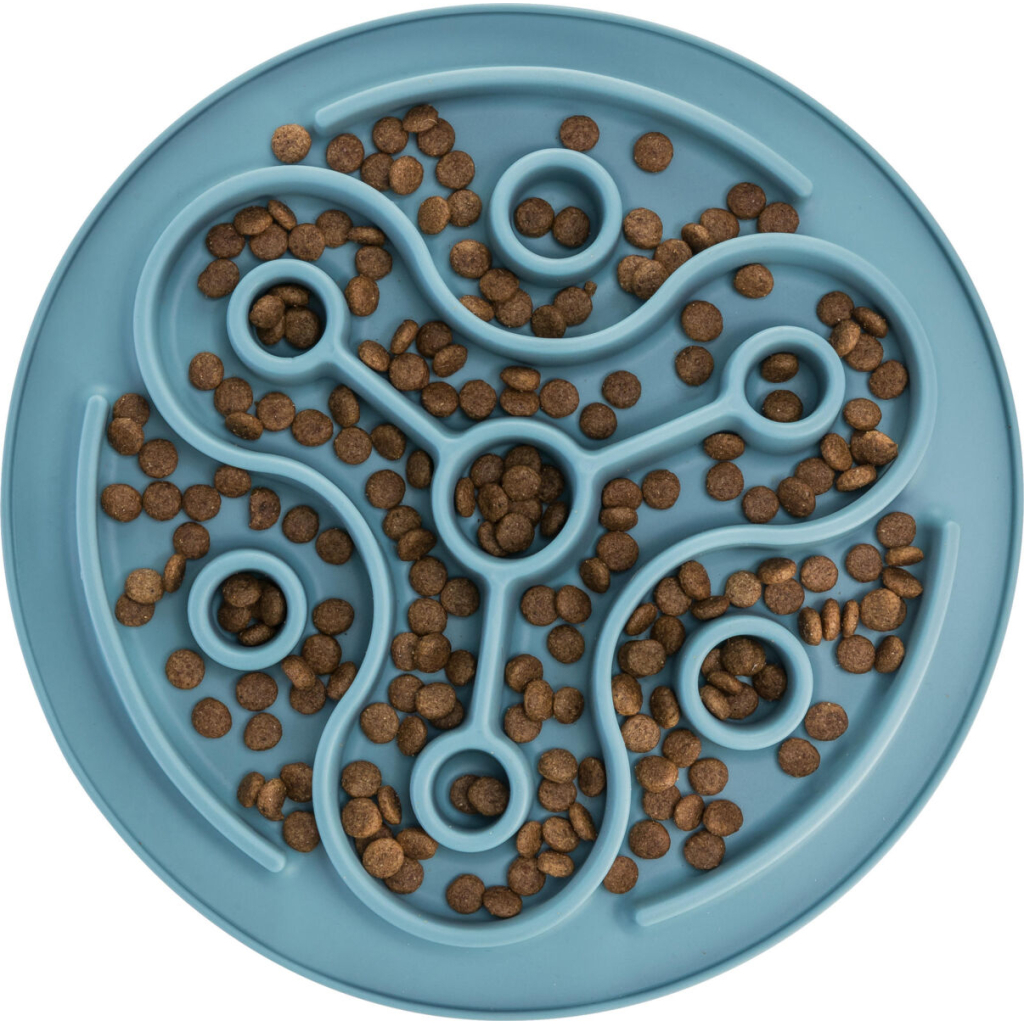 Посуд для собак Trixie Килимок Pillars Повільне годування d 28 см (блакитний) (4011905250373) - изображение 3