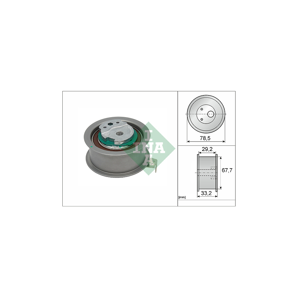 Ролик натягувача ременя INA 531 0927 10 - зображення 1