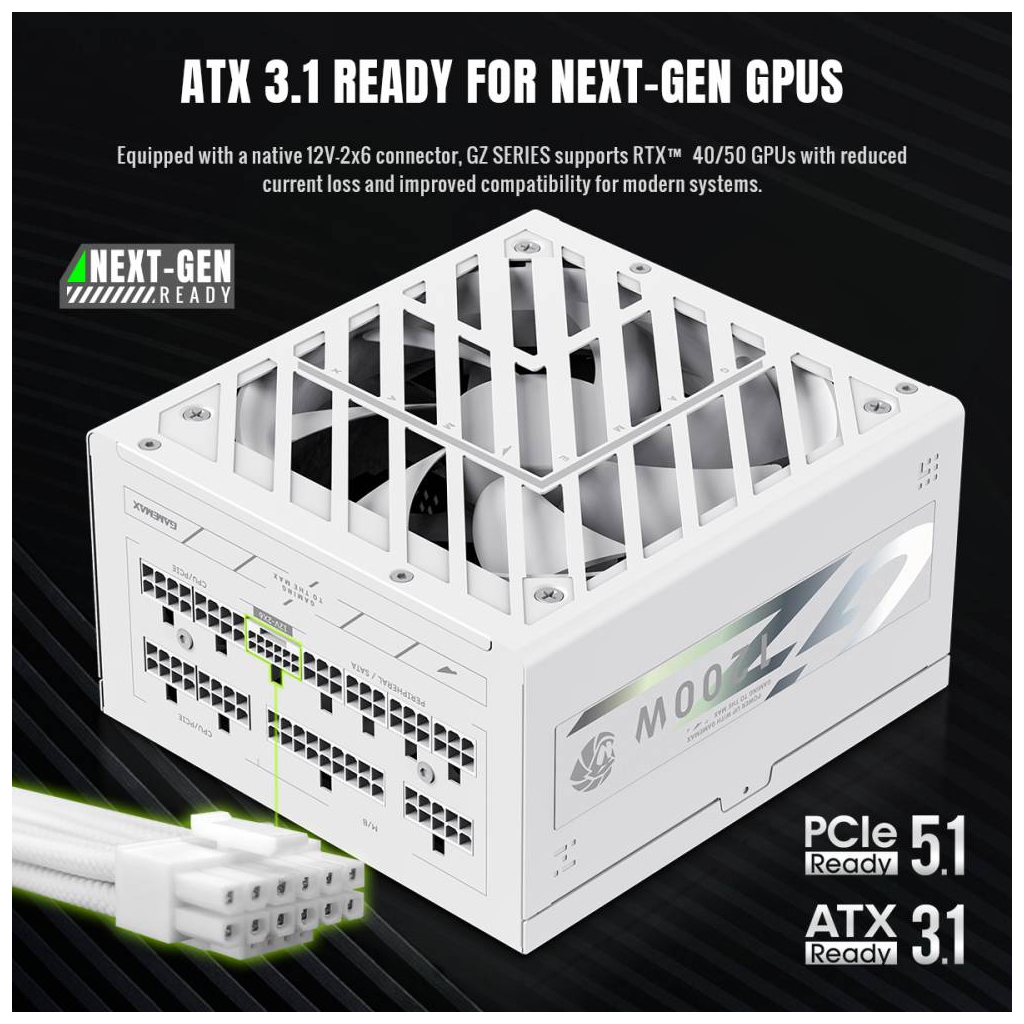Блок живлення Gamemax 1200W (GZ 1200G WH) - зображення 7