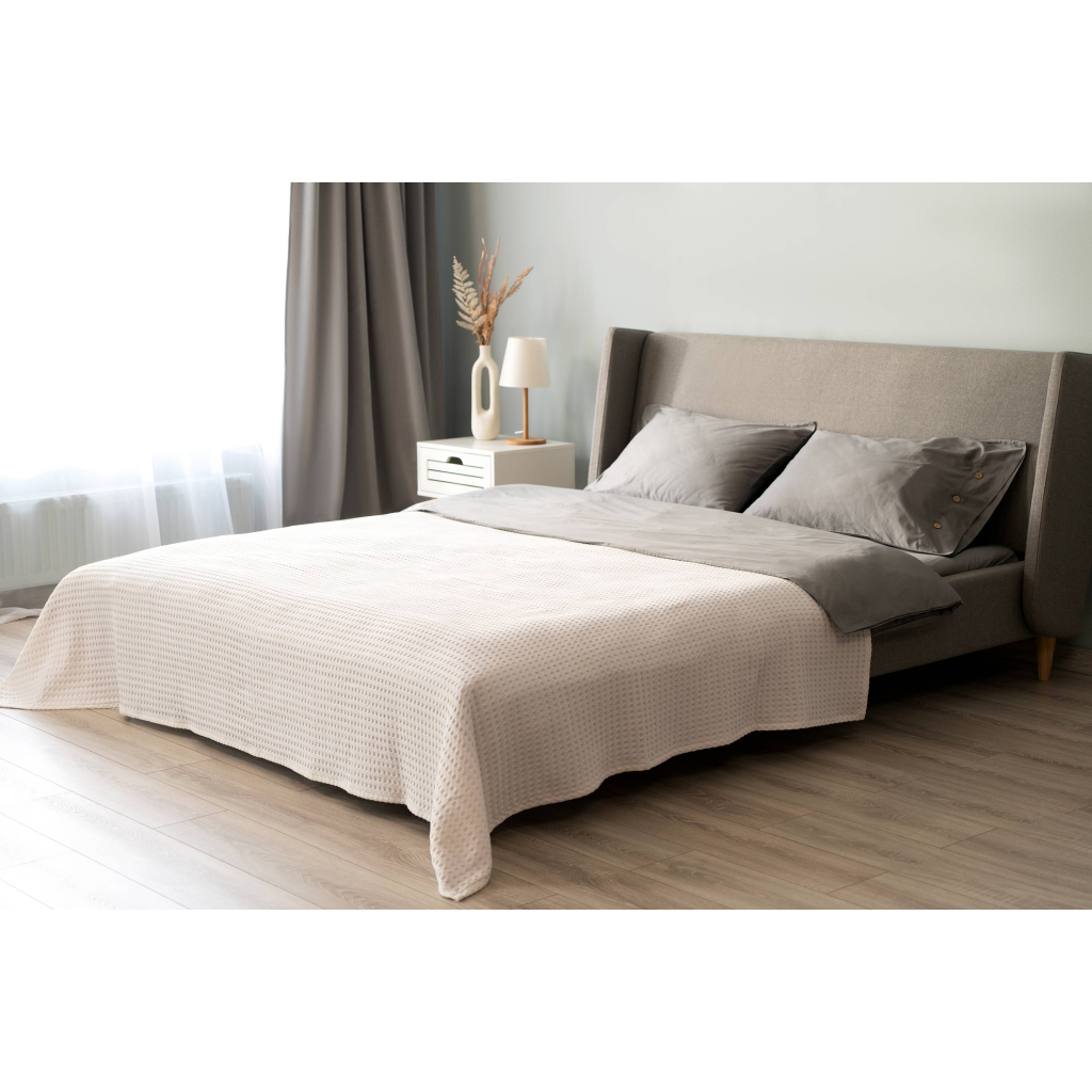 Плед Ardesto Pique 100% бавовна айвори 220х230 см (ART0822PI) - изображение 2