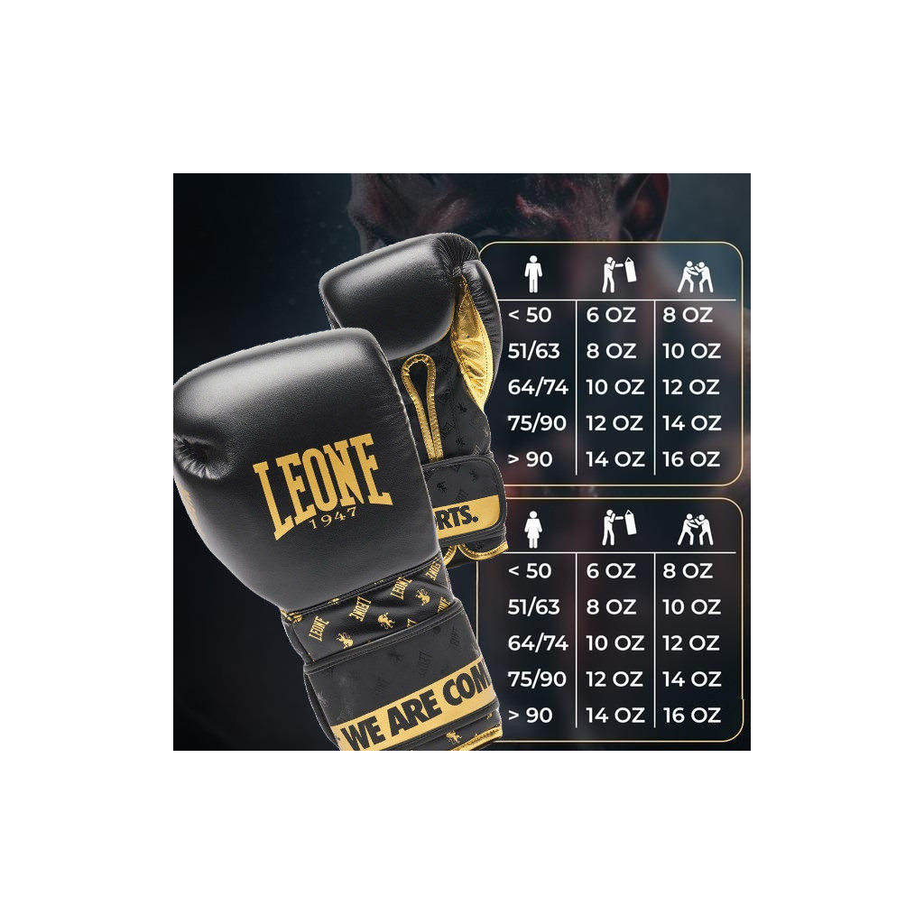 Боксерські рукавички Leone GN220 DNA Black 10 унцій (GN220_Black_10oz) - зображення 10