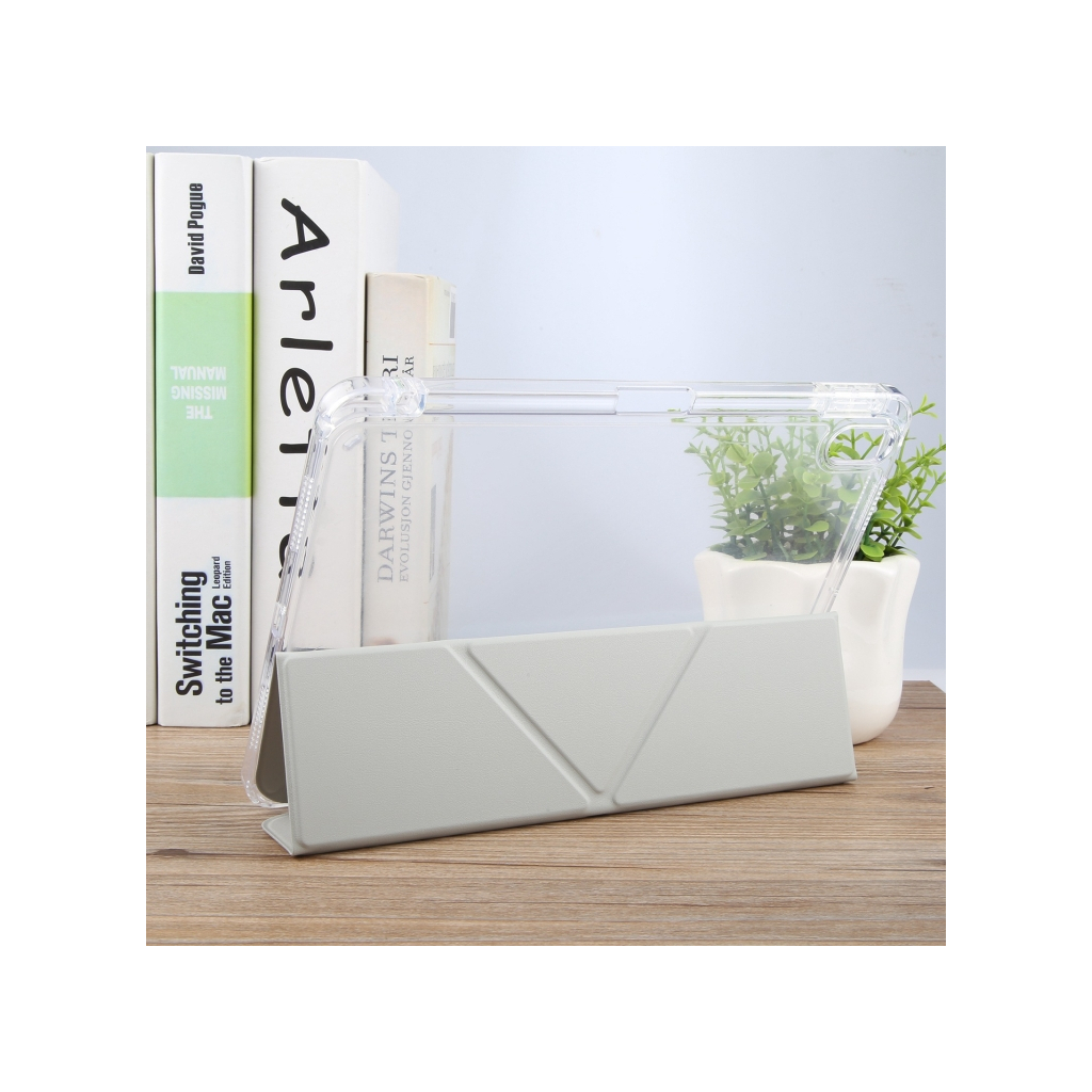 Чохол до планшета BeCover Ultra Slim Origami Transparent Apple iPad Mini 6 2021 Gray (712931) - зображення 4