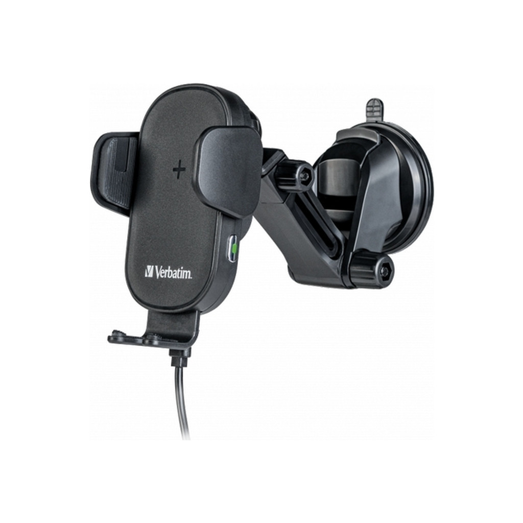 Універсальний автотримач Verbatim FWC-01 with Qi Fast Wireless Car Charger (49552) - зображення 1