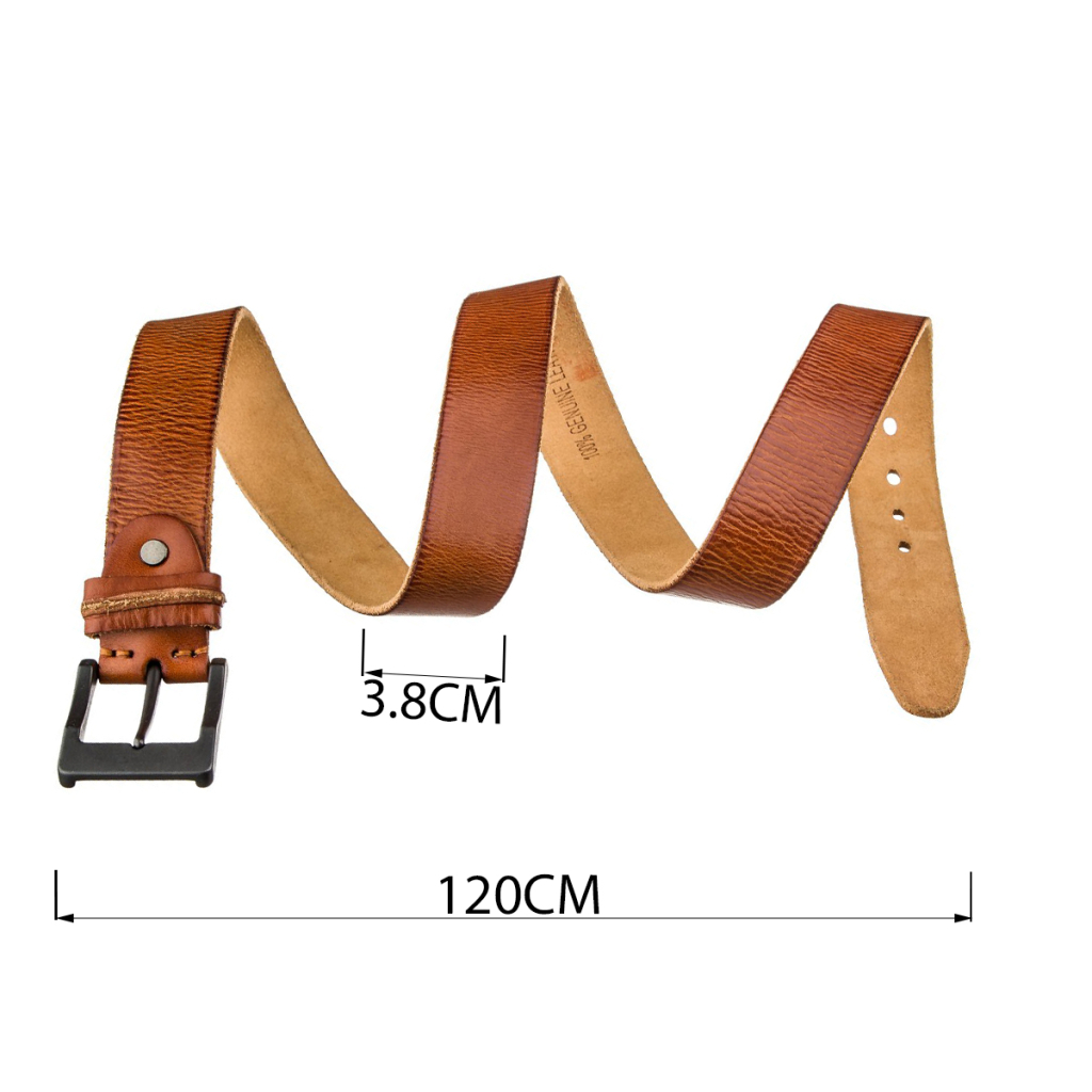 Ремінь Vintage Чоловічий Рудий (20071) - зображення 3