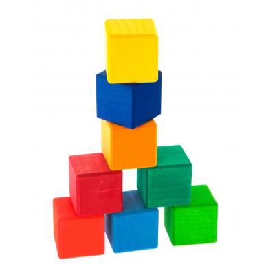 Конструктор Nic дерев'яний Різнокольоровий кубик (NIC523348) - зображення 2