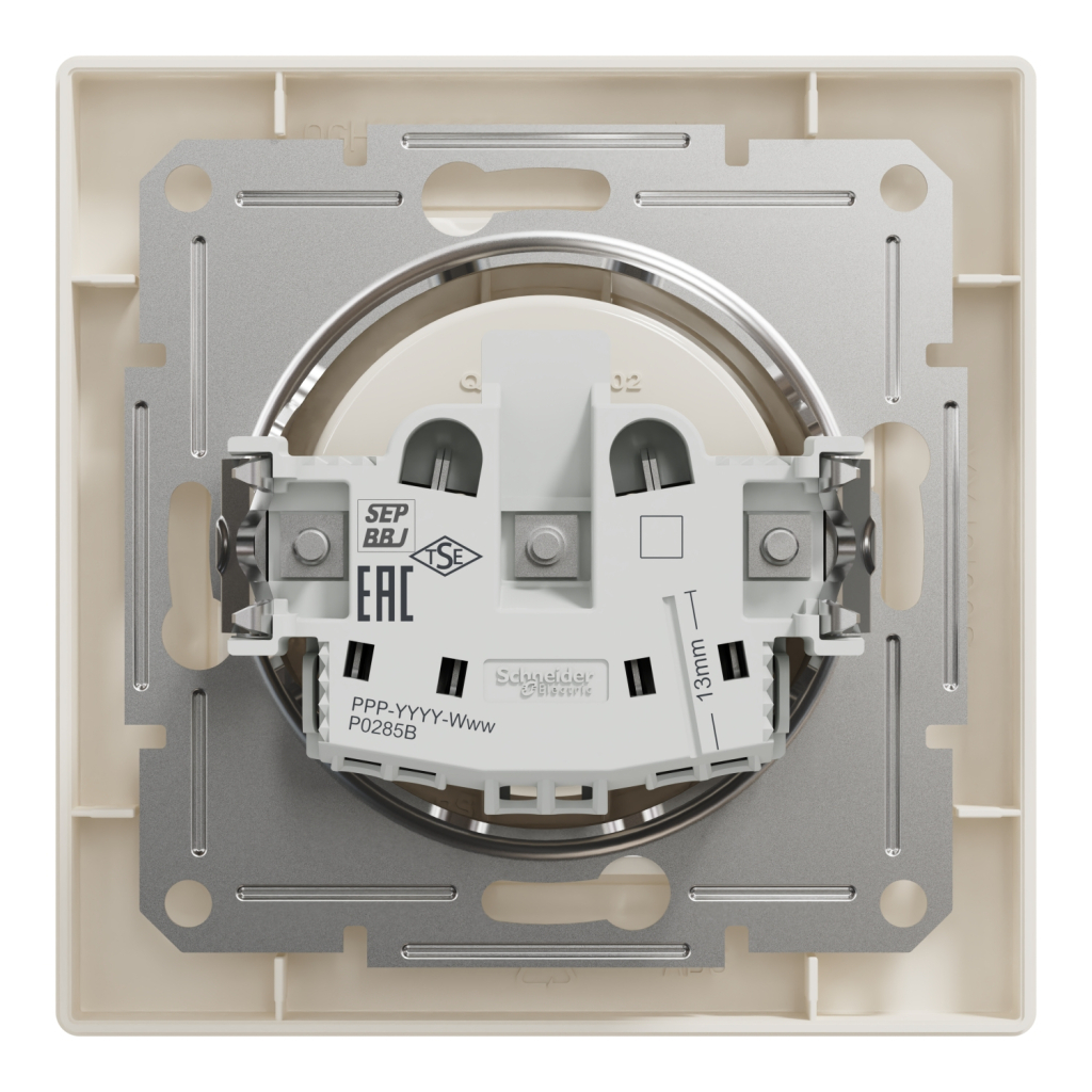 Розетка Schneider Electric ASFORA без заземлення крем (EPH3000123) - изображение 8