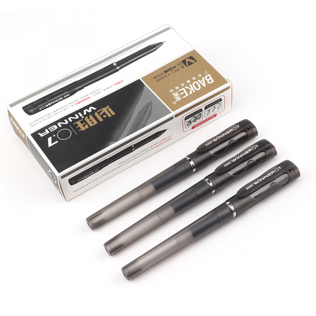 Ручка гелева Baoke Winner 0.7 мм, чорна (PEN-BAO-PC1688-B) - зображення 4