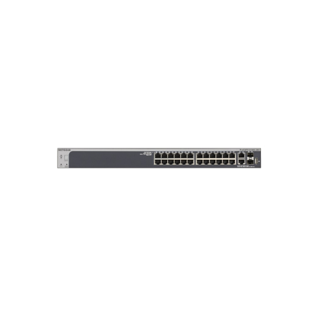 Комутатор мережевий Netgear S3300-28X (GS728TX) 24x1GE, 2x10GE, 2xSFP+, керований з можл (GS728TX-100NES) - зображення 1