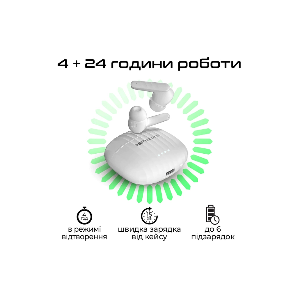 Навушники HiFuture SonicBliss White (sonicbliss.white) - зображення 5