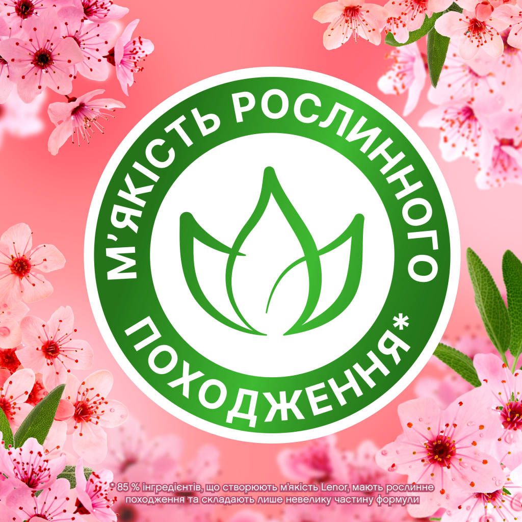 Кондиціонер для білизни Lenor Вишневий цвіт та Шавлія 1200 мл (8700216326612) - зображення 6