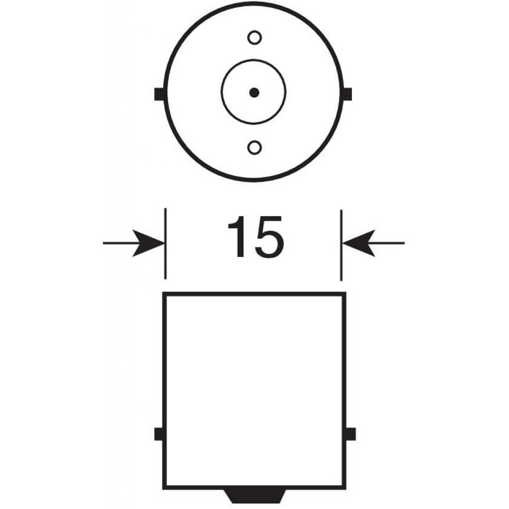 Автолампа Osram світлодіодна (OS 7456 R-02B) - зображення 2