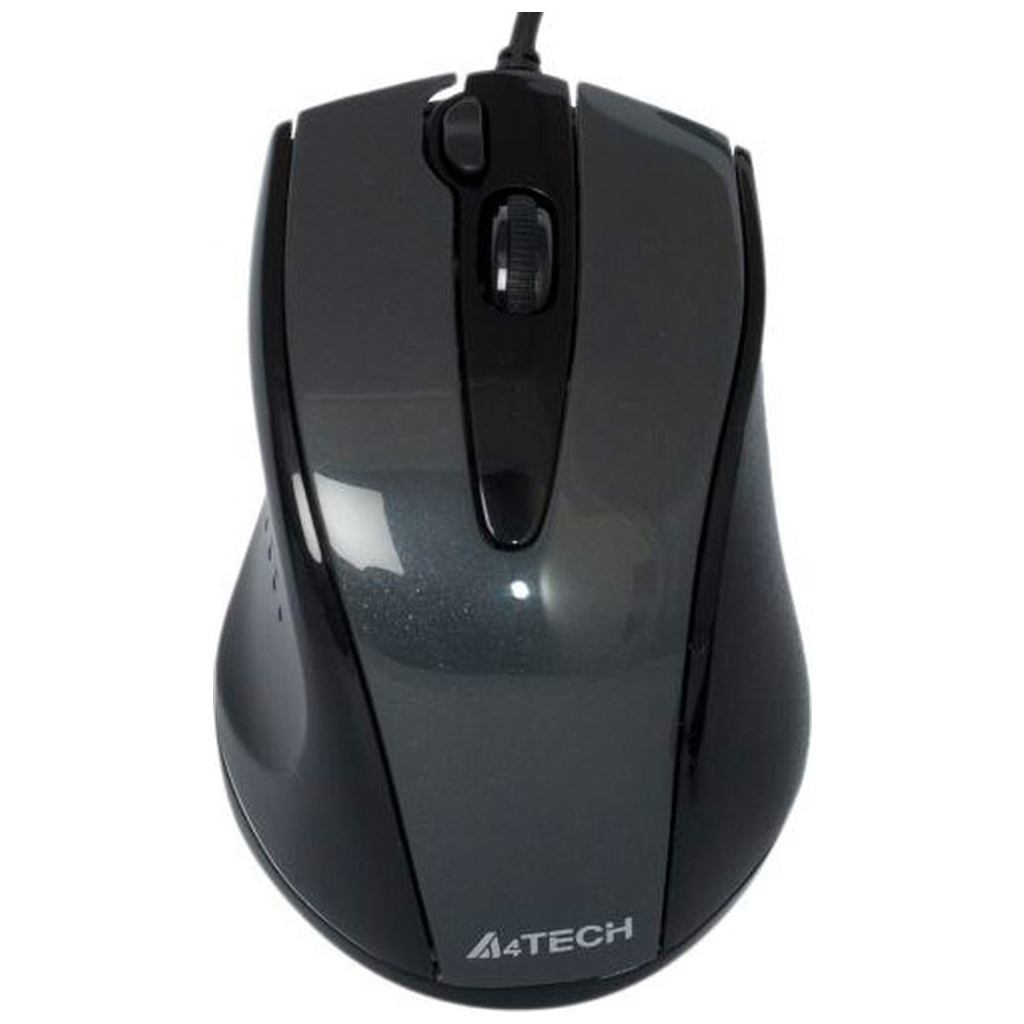 Мишка A4Tech N-500F-1 USB Glossy Grey (4711421859370) - зображення 1