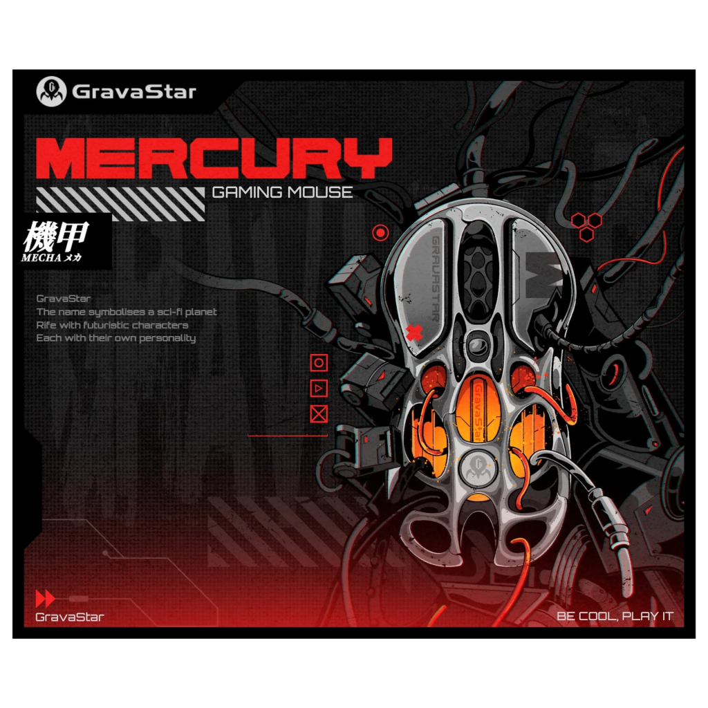 Килимок для мишки GravaStar Mini Mouse Pad M (GRAVASTARA8_MNMPD_BLK) - зображення 1