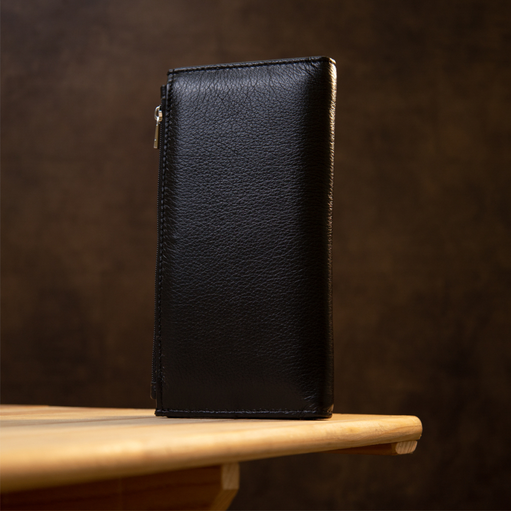 Гаманець ST Leather Шкіряний Чорний (19378) - зображення 9