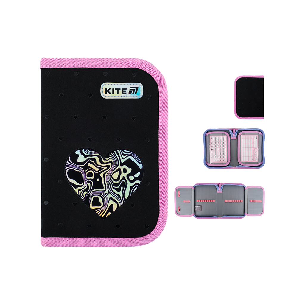 Пенал Kite 622 Love is, 1 відділення, 2 відвороти (K25-622-3) - зображення 1