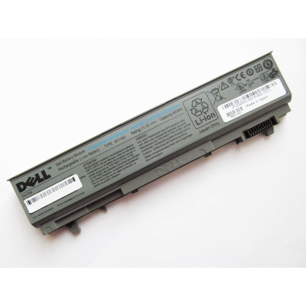 Акумулятор до ноутбука Dell Latitude E6400 W1193, 5400mAh (60Wh), 6cell, 11.1V, Li-ion (A47408) - зображення 2