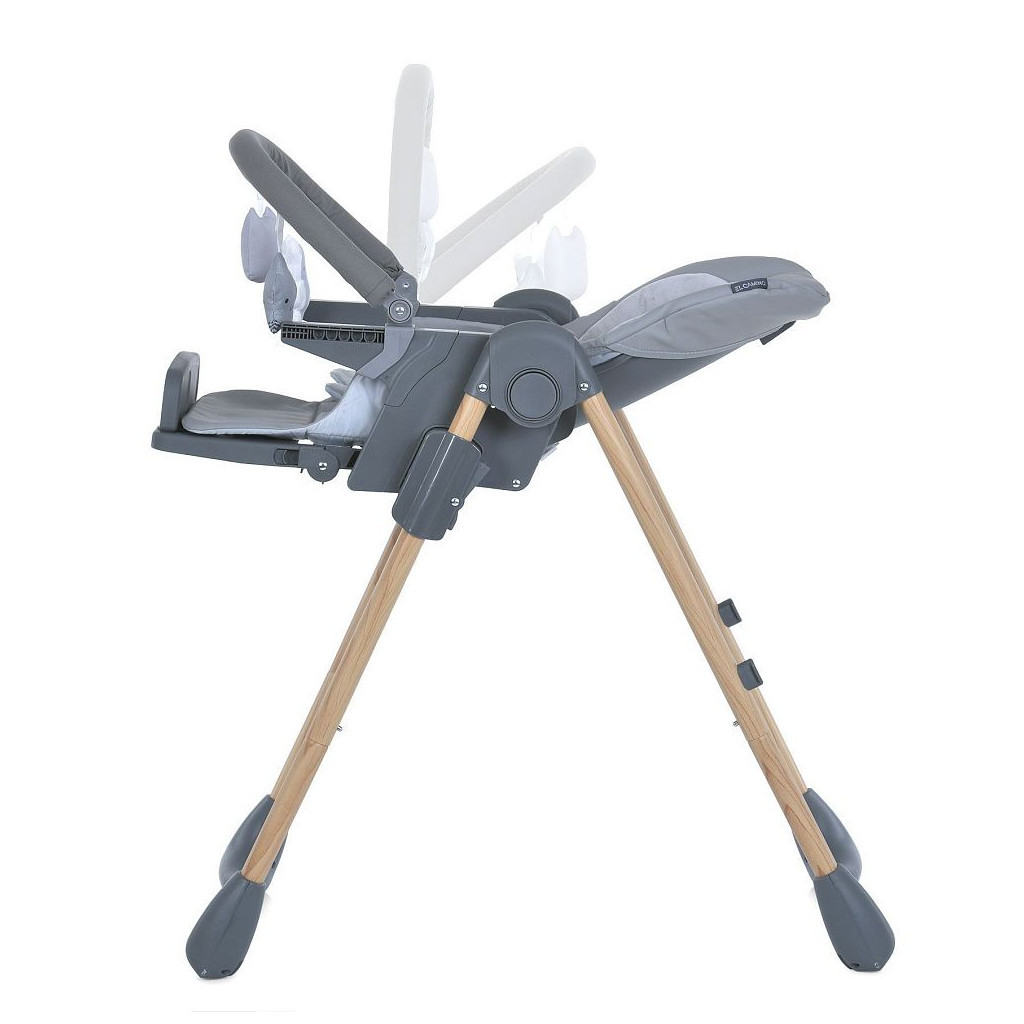 Стілець для годування El Camino ME 1115-W CRAFT gray (ME 1115-W gray) - зображення 6
