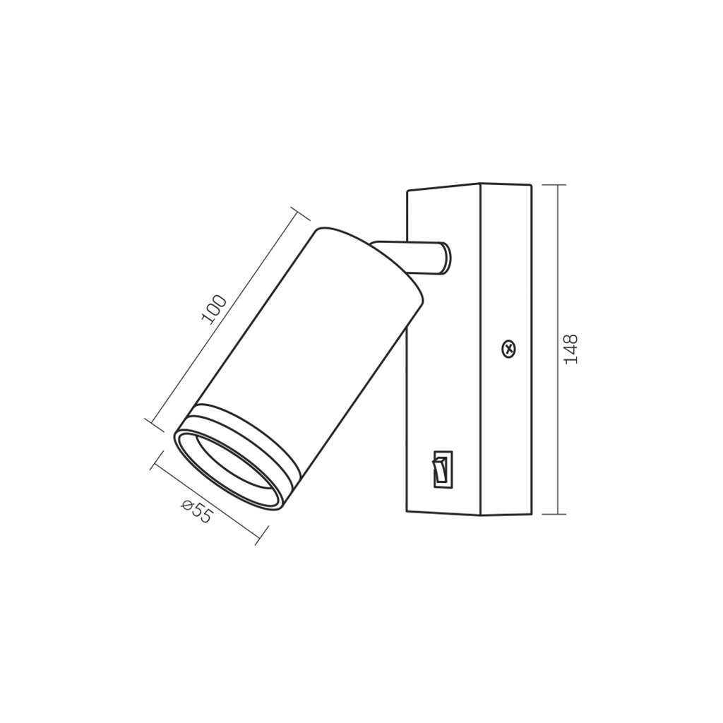 Світильник Videx під лампу GU10 SPF05E (VL-SPF05E-B) - изображение 2
