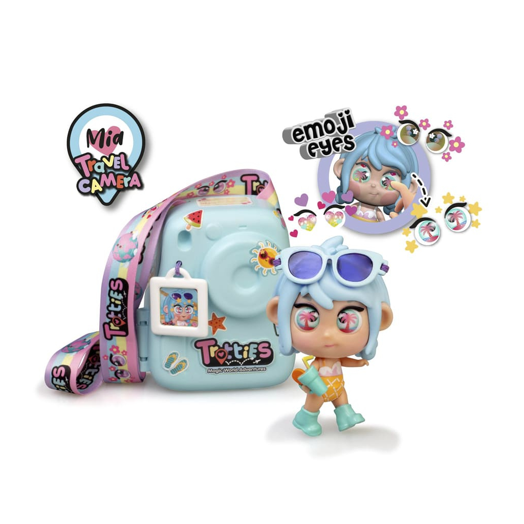Лялька Trotties Міні-лялька Міа з фотоапаратом, синя (TFT21000C) - зображення 1