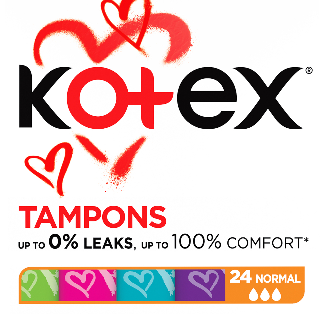 Тампони Kotex Normal 24 шт. (5029053534619) - изображение 1