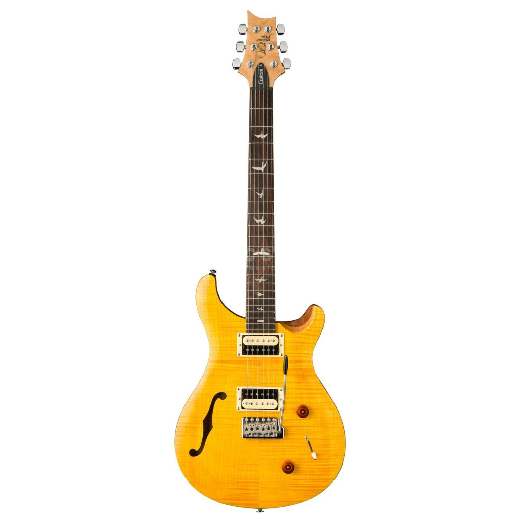 Гітара напівакустична PRS SE Custom 22 Semi-Hollow Santana Yellow - зображення 1