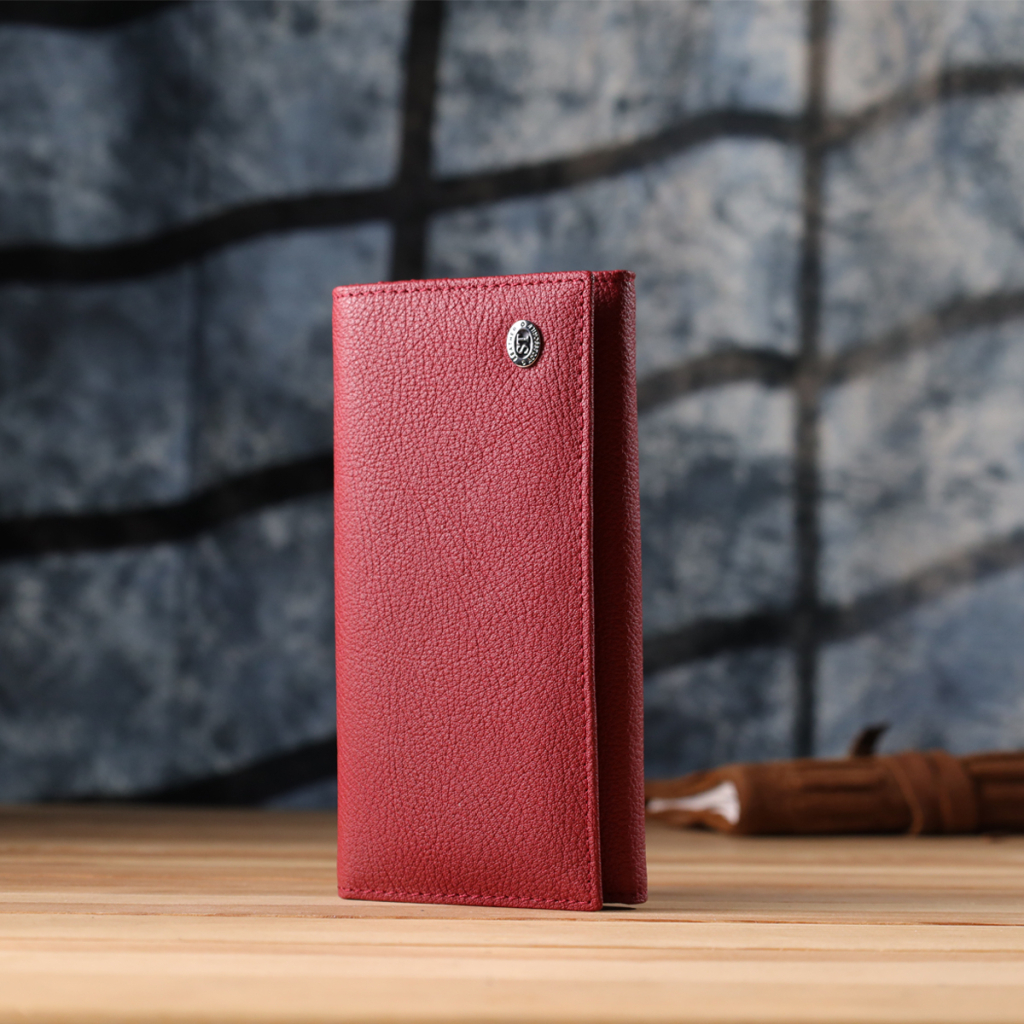 Гаманець ST Leather З натуральної шкіри Червоний (23087) - зображення 10