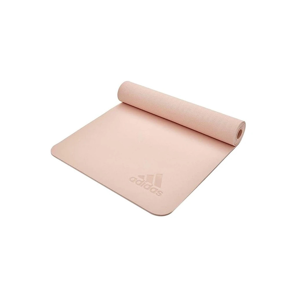 Килимок для йоги Adidas Premium Yoga Mat Уні 176 х 61 х 0,5 см Бежевий (ADYG-10300PT) - зображення 1
