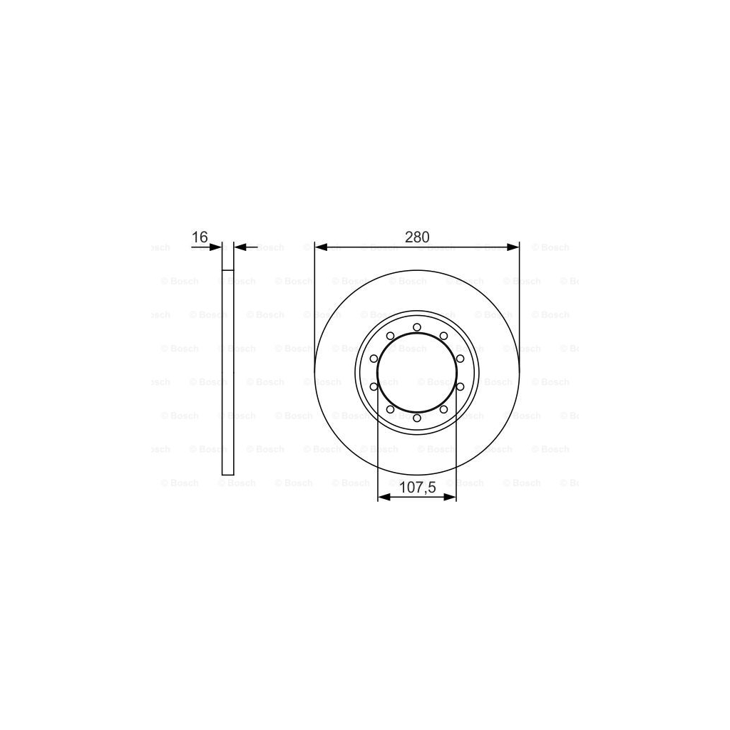 Гальмівний диск Bosch 0 986 479 R92 - зображення 5