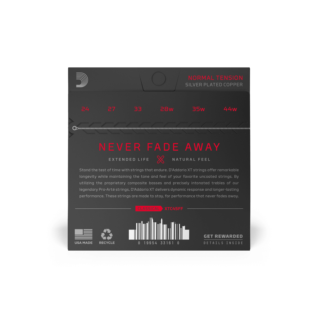 Струни для гітари D'Addario XT Dynacore Classical Normal Tension (XTC45FF) - зображення 3