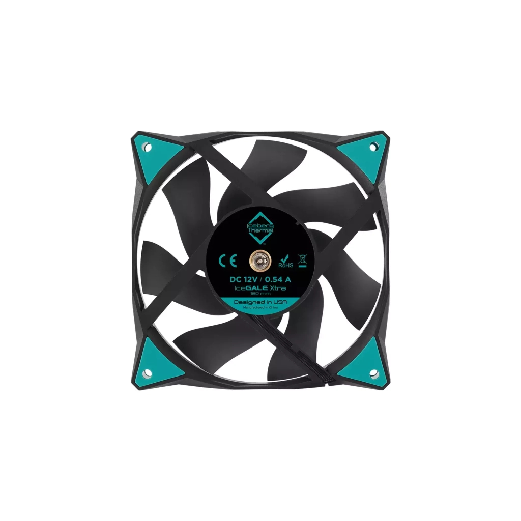 Кулер до корпусу Iceberg Group IceGALE Xtra - 120mm Black (ICEGALE12D-C0A) - зображення 3