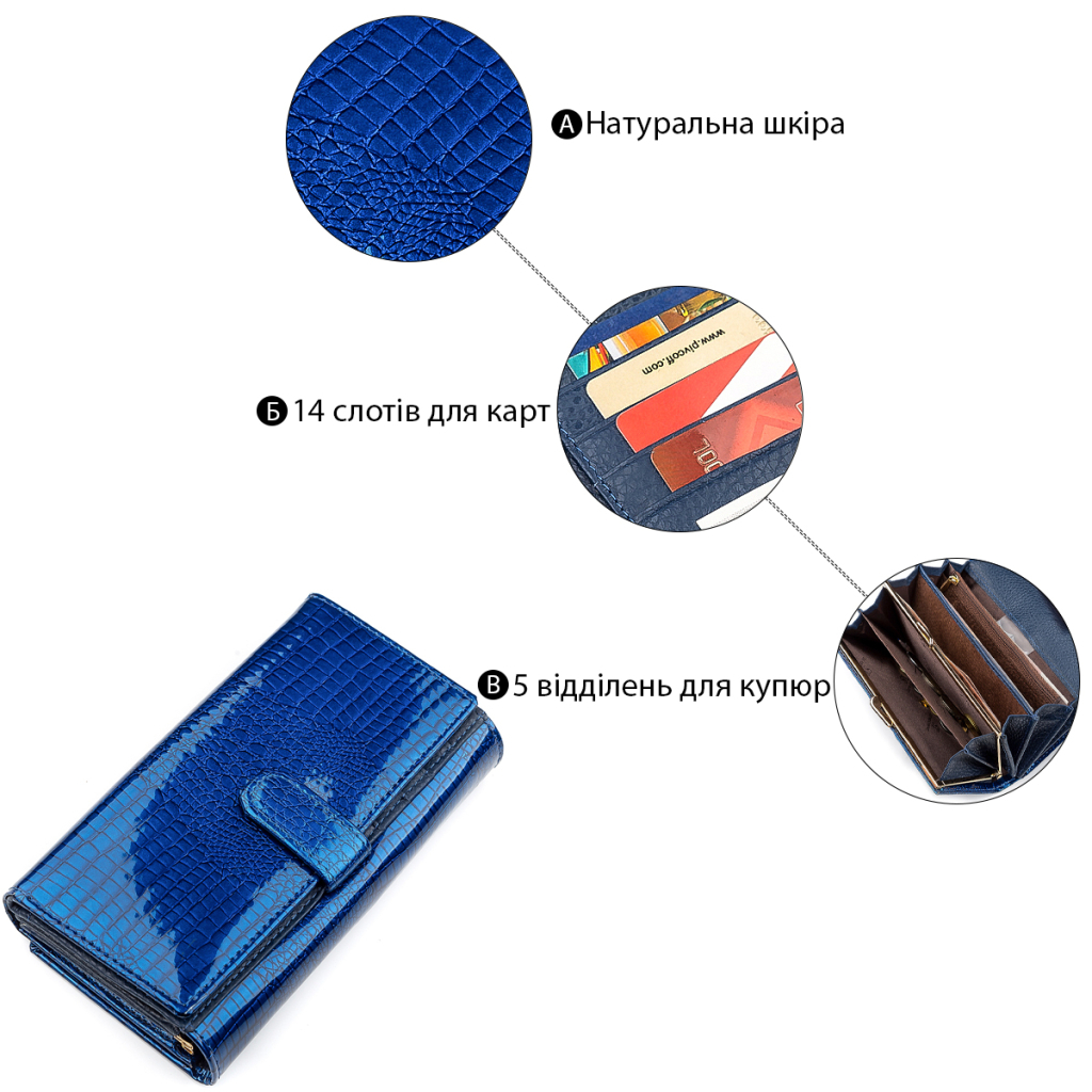 Гаманець ST Leather Синій (18432) - зображення 4
