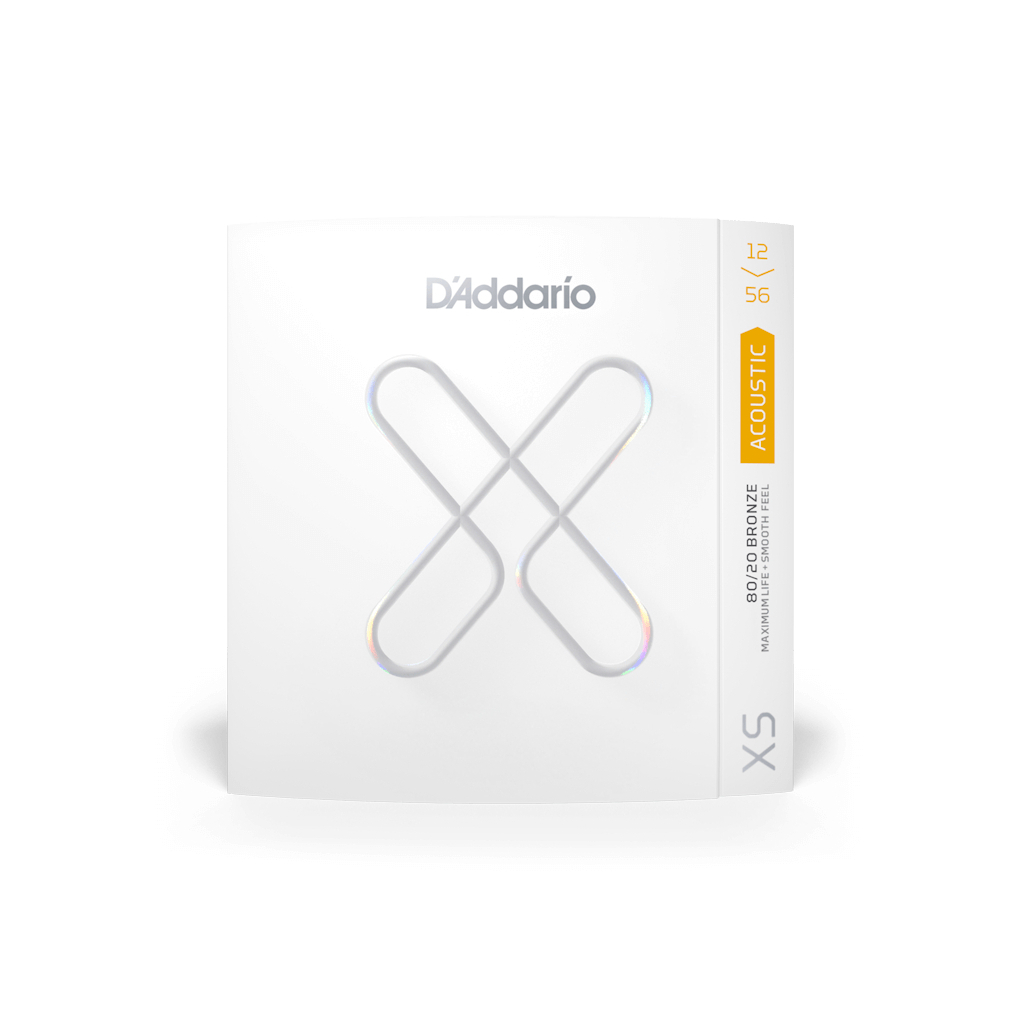 Струни для гітари D'Addario XS 80/20 Bronze Light Top / Medium Bottom (12-56) (XSABR1256) - зображення 1