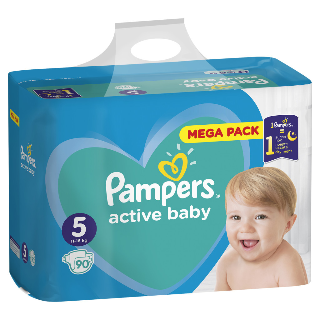 Підгузки Pampers Active Baby Junior Розмір 5 (11-16 кг), 90 шт (8001090951342) - зображення 3