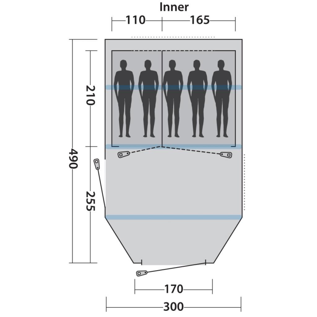 Намет Easy Camp Base Air 500 Aqua Stone (928288) - зображення 10