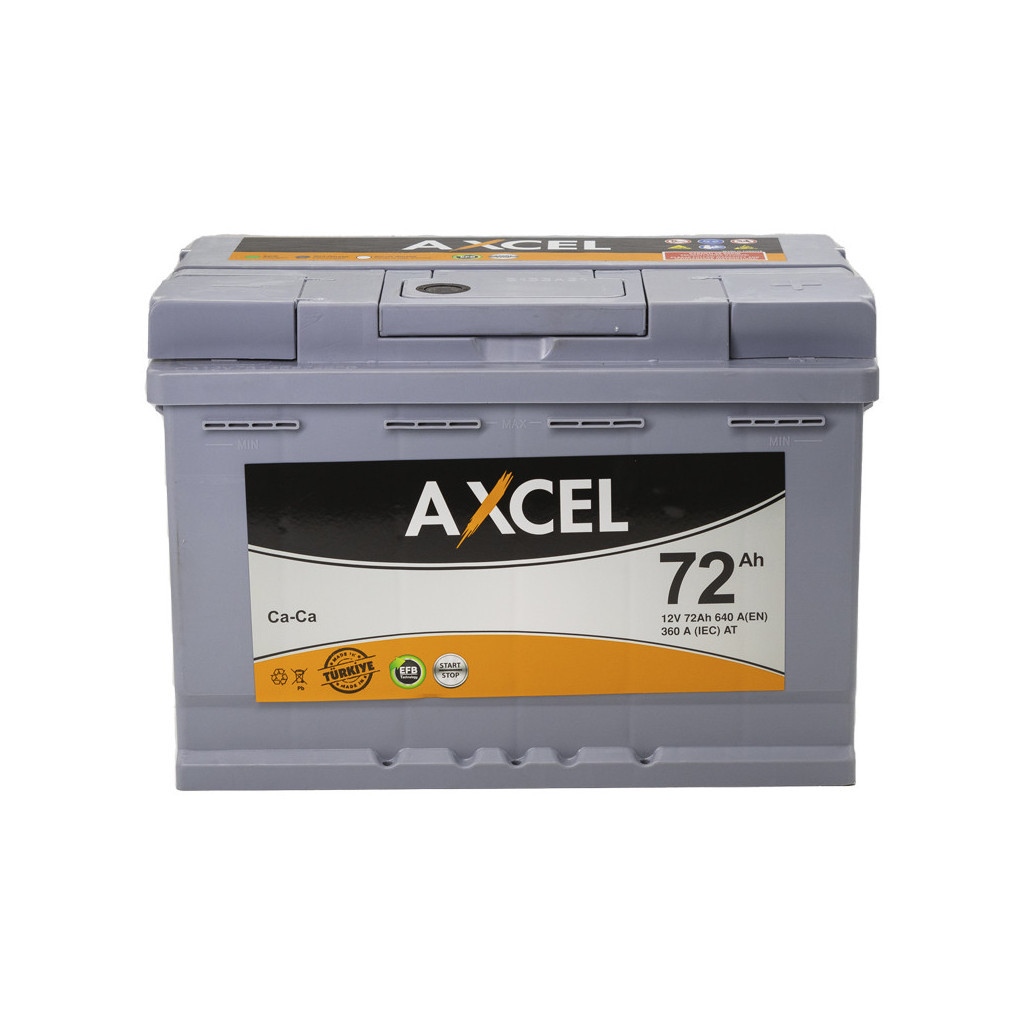 Акумулятор автомобільний AXCEL Start-Stop EFB 72A +прав. (L3) (720 пуск) - зображення 1