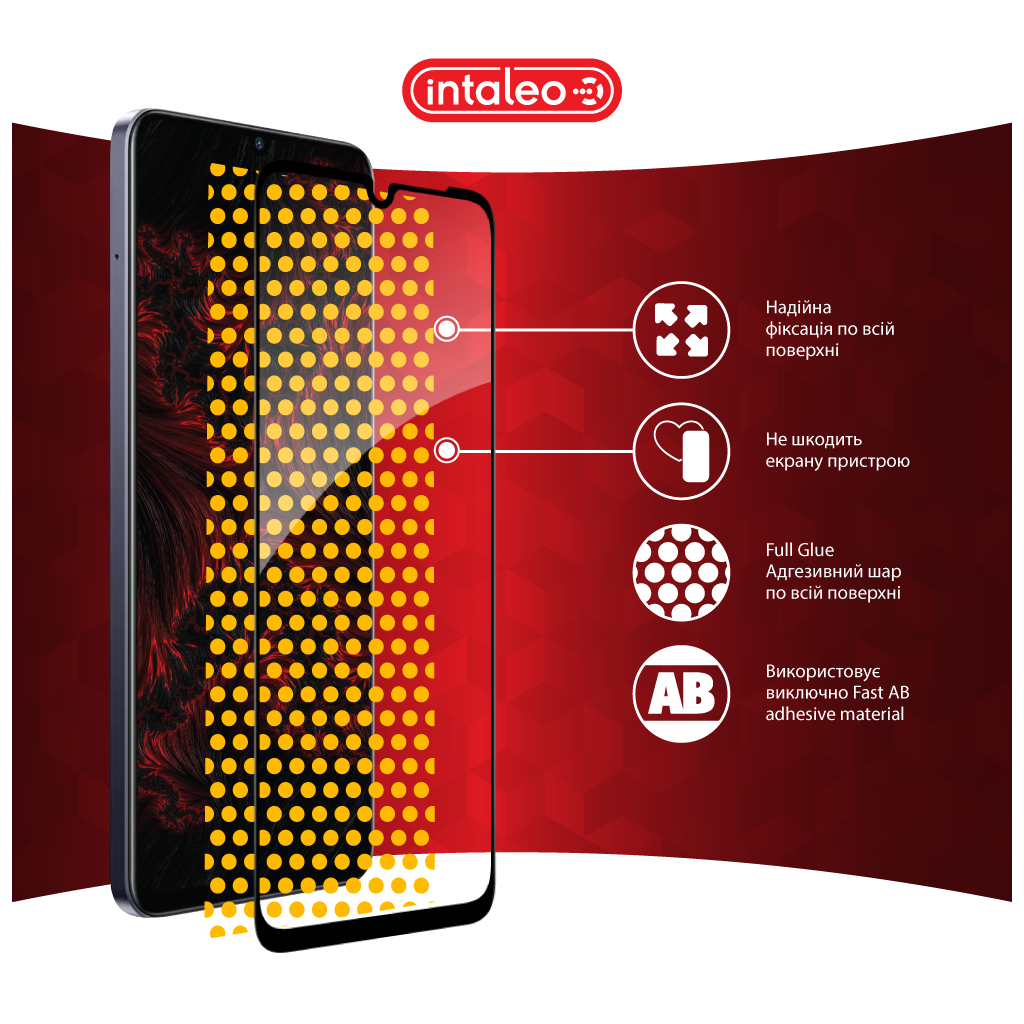 Скло захисне Intaleo Full Glue Realme Note 60 Black (1283126608995) - зображення 7