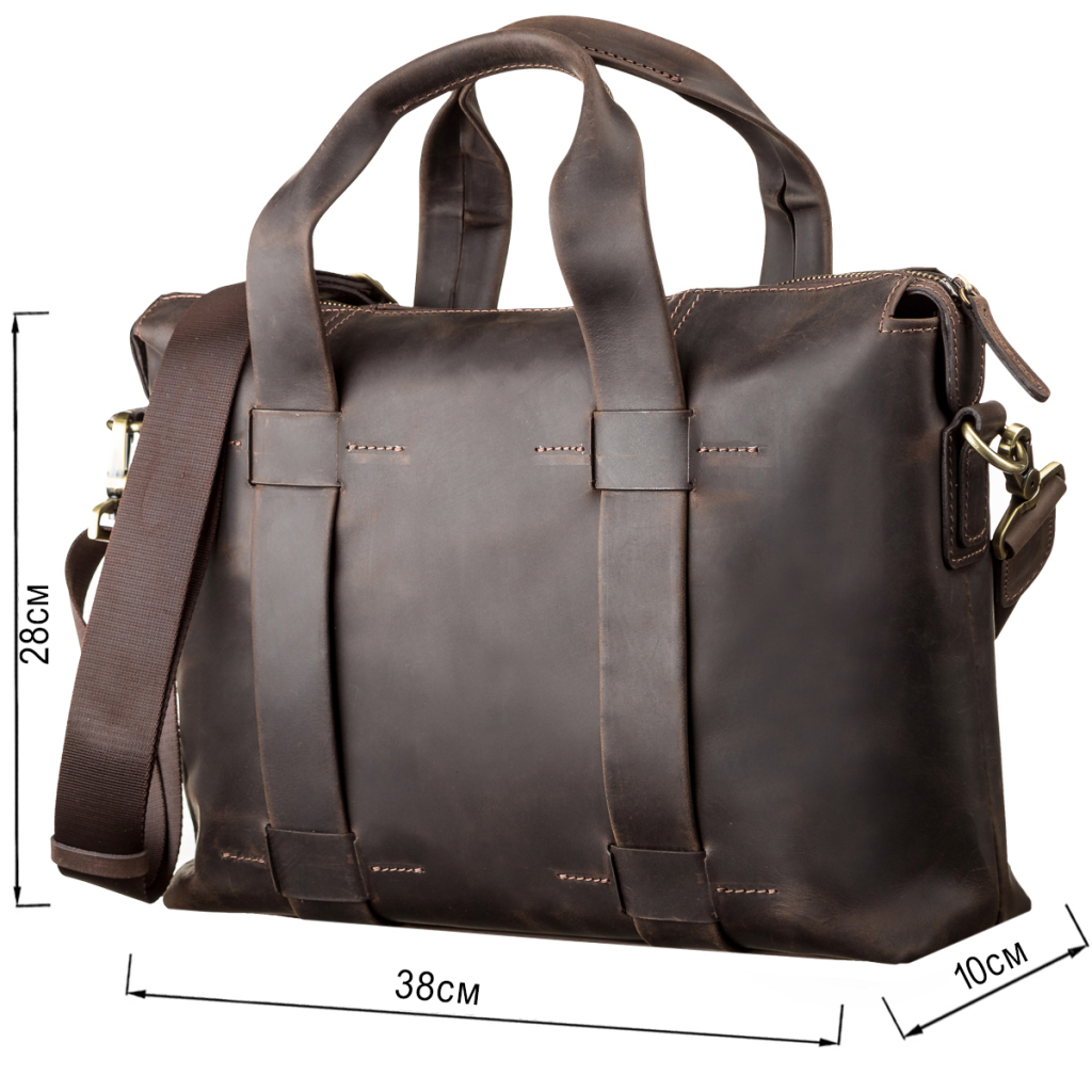 Сумка Shvigel Шкіряна Коричнева (11105) - зображення 3