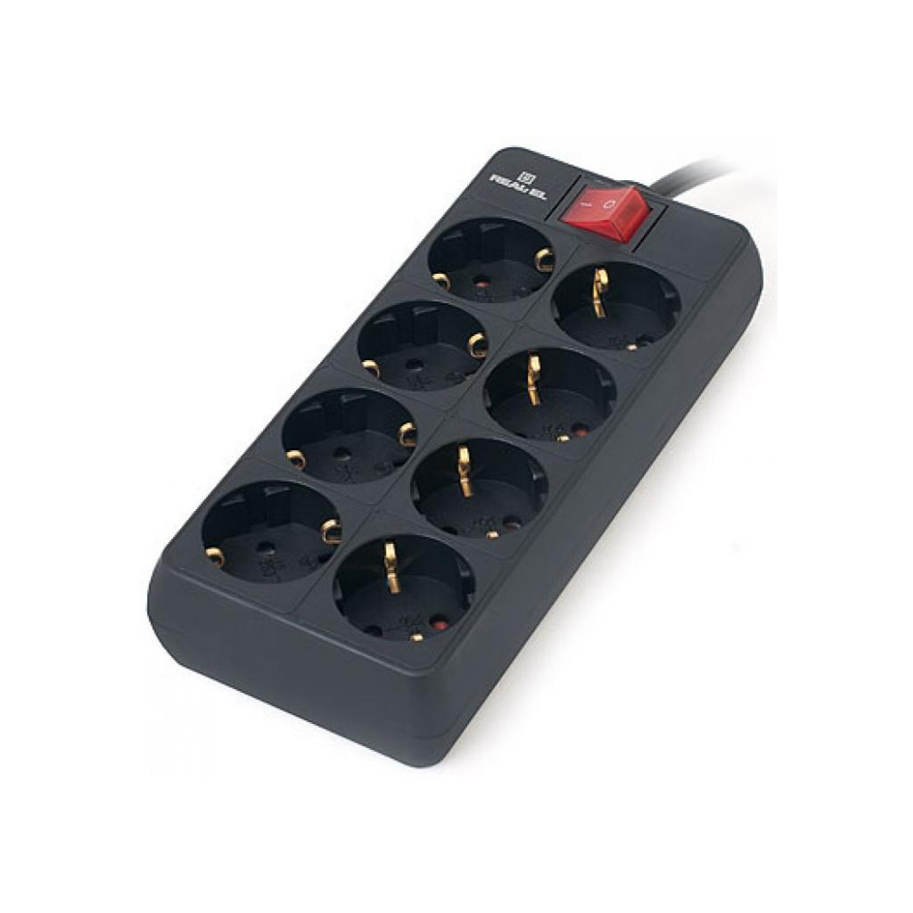 Мережевий фільтр живлення REAL-EL REAL-EL RS-8 PROTECT, 1.8m, black (EL122300021) - зображення 3