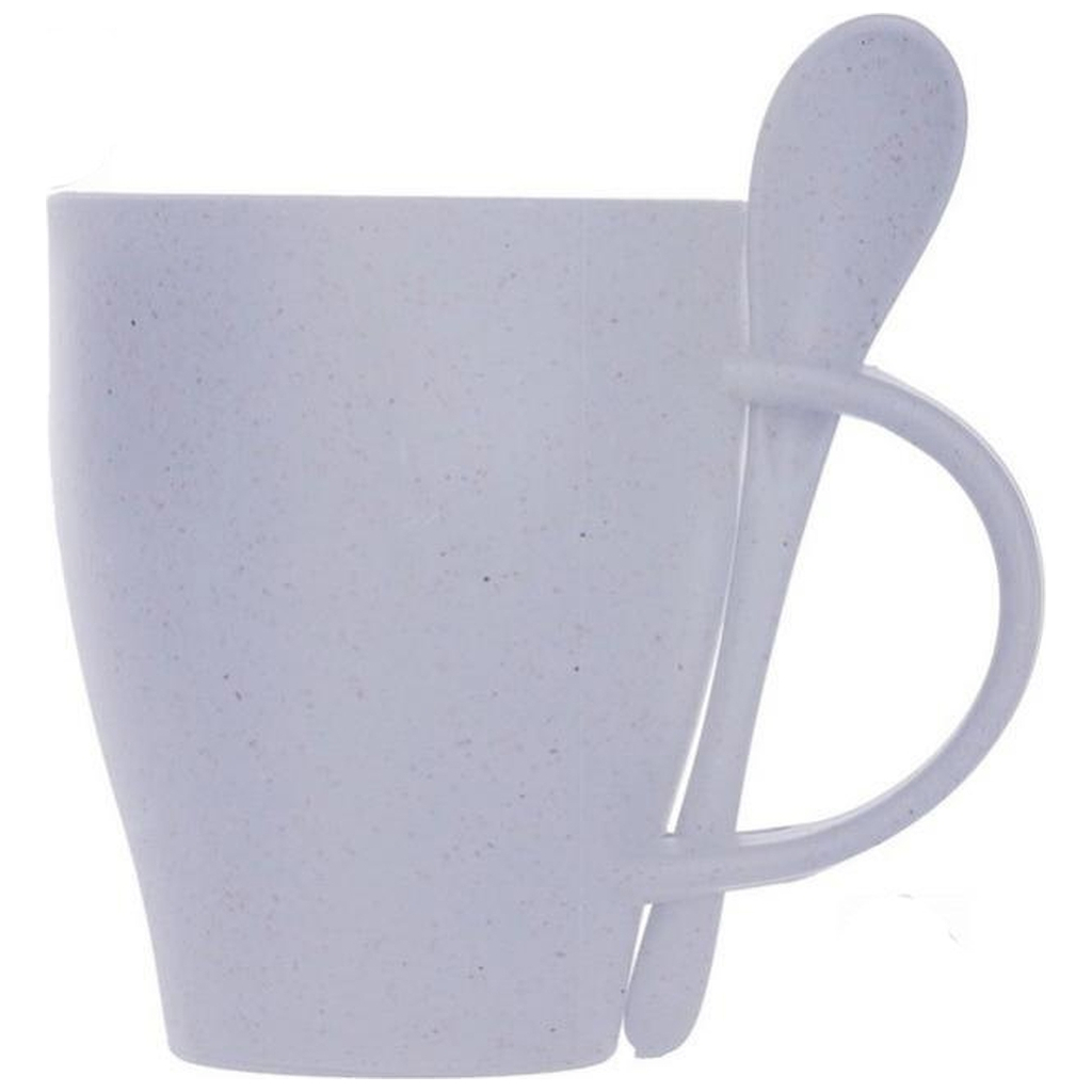 Чашка Voyager бамбукова 330 мл з ложкою світло-блакитний (V0847-23) - изображение 2