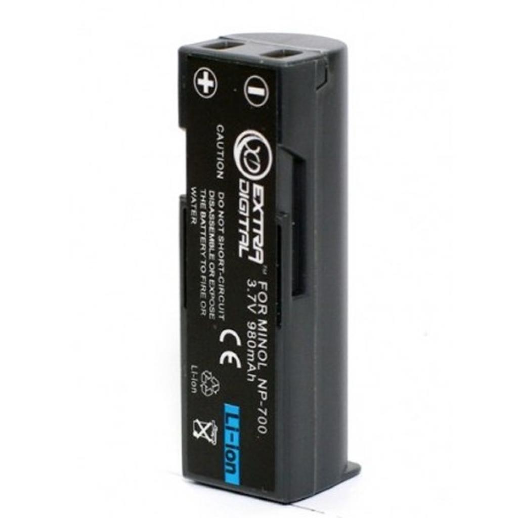 Акумулятор до фото/відео Extradigital Minolta NP-700, SLB-0637, DB-L30, D-LI72 (DV00DV1055) - зображення 2