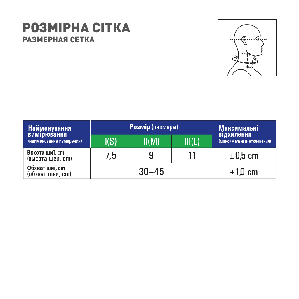 Бандаж MedTextile Бандаж на шийний відділ хребта мякої фіксації, розмір (4820137290039) - изображение 4