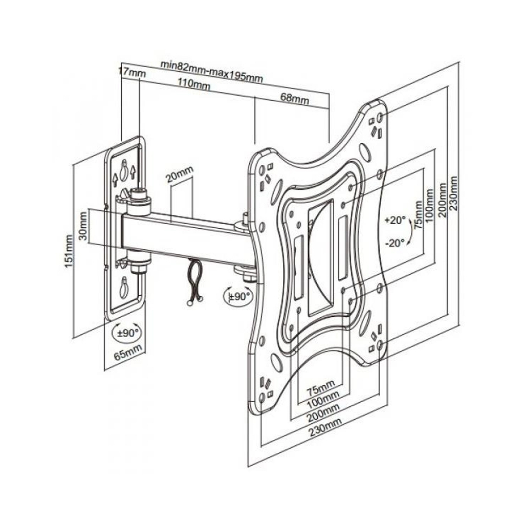 Кронштейн Brateck LPA51-221 - зображення 9