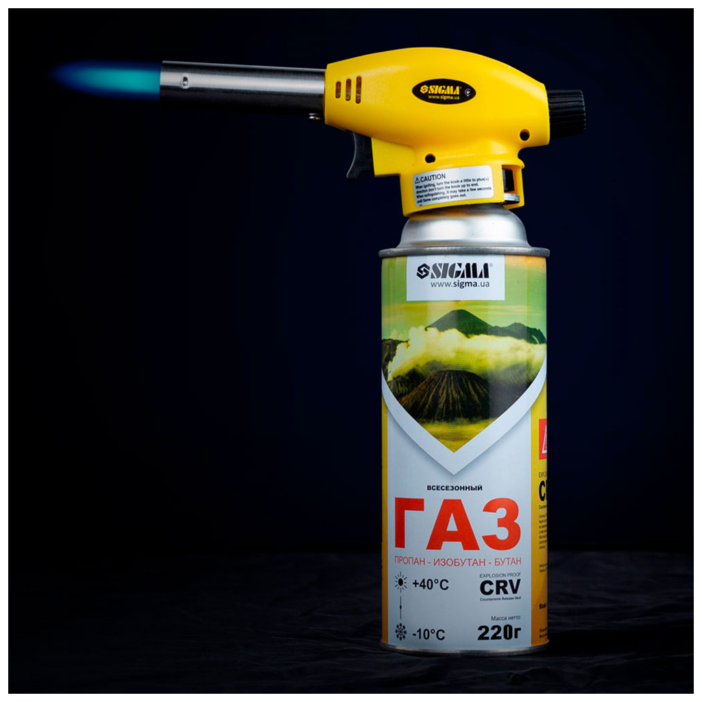 Газовий балон Sigma всесезонний 220 г CRV (2901711) - зображення 4