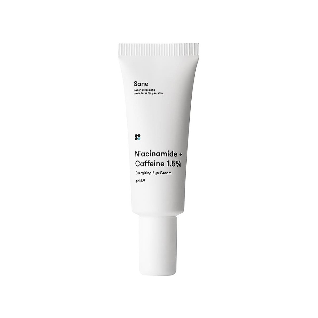 Крем для шкіри навколо очей Sane Niacinamide + Caffeine 1.5% Energizing Eye Cream Від темних кіл і набряків З кофеїном 10 мл (4820266830144) - изображение 1