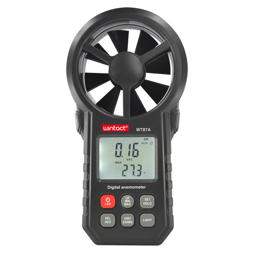 Анемометр Wintact крильчастий 0,3-30м/с, -10-45°C (WT87A) - зображення 1