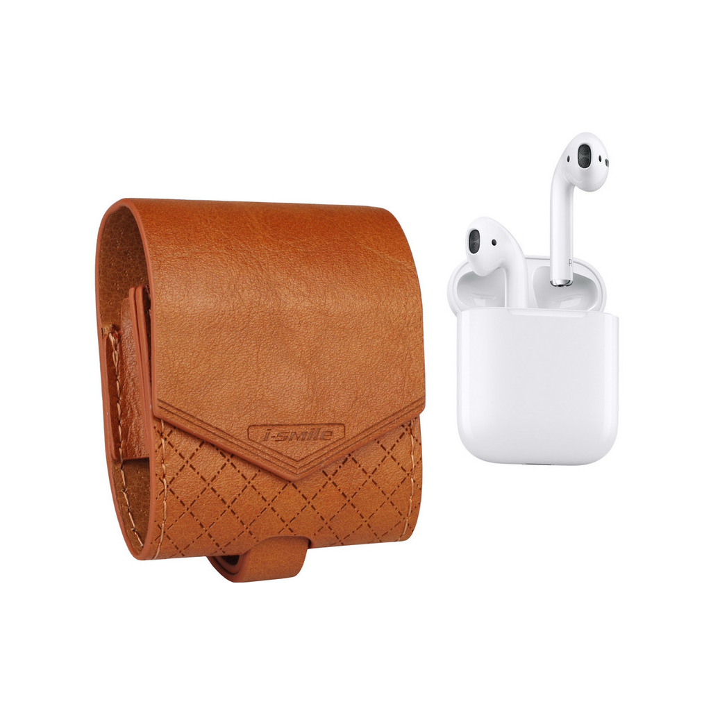 Чохол для навушників Baroque i-Smile для Apple AirPods IPH1436 Brown (702342) - зображення 3