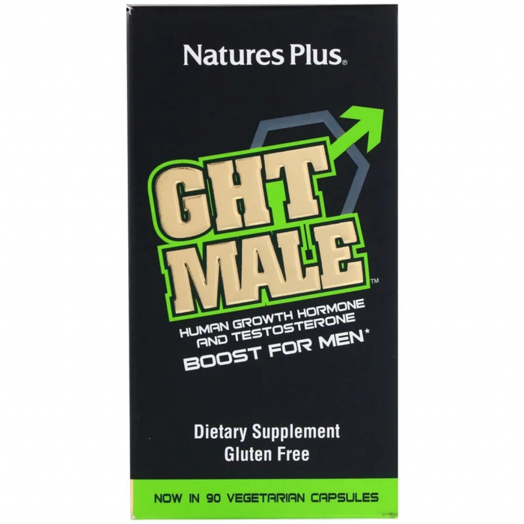 Вітамін Natures Plus Підсилювач Тестостерона для Чоловіків, GHT Male, 90 гелевих капсул (NAP-48719) - зображення 2